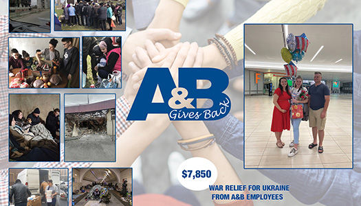 See how A&B Business Solutions’ charity initiatives help benefit the community both at home and overseas
