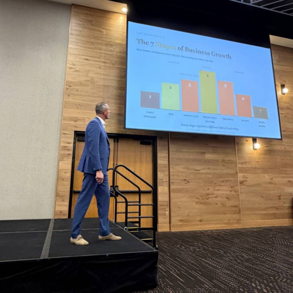 Dr. Nathan Unruh, who presented Unlocking Leadership for Growth