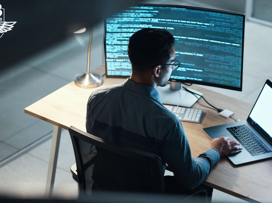 IT worker at a desk